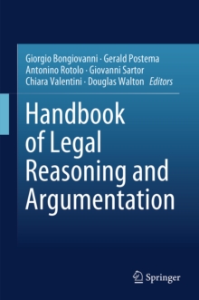 Image for Handbook of legal reasoning and argumentation
