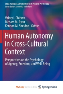 Image for Human Autonomy in Cross-Cultural Context
