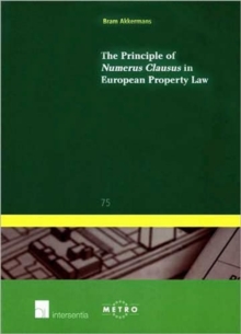 Image for The Principle of Numerus Clausus in European Property Law