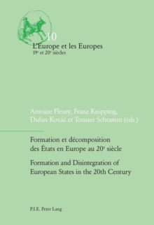 Image for Formation et decomposition des Etats en Europe au 20e siecle / Formation and Disintegration of European States in the 20th Century
