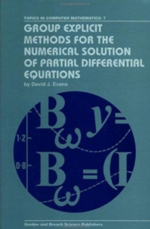 Group Explicit Methods for the Numerical Solution of Partial Differential Equations