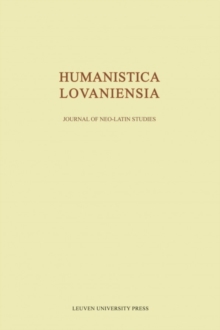 Image for Humanistica Lovaniensia