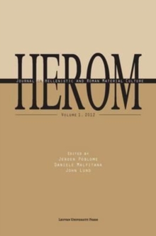 Image for Herom  : journal of Hellenistic and Roman material culture1 - 2012