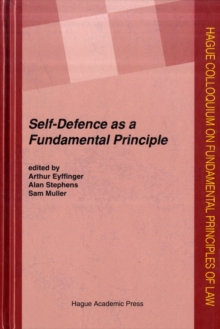 Image for Self-Defence as a Fundamental Principle