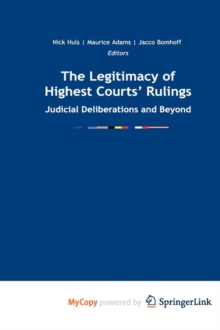 Image for The Legitimacy of Highest Courts' Rulings