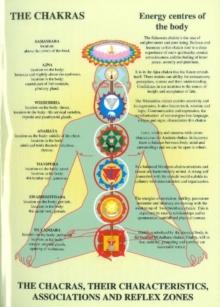 Chakras — Laminated Folded A4: Their Characteristics, Associations & Reflexzones