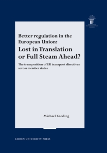Image for Better Regulation in the European Union