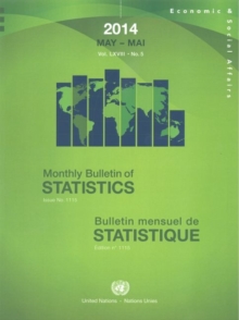 Image for Monthly Bulletin of Statistics, May 2014