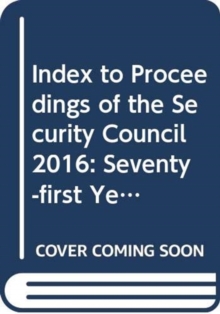 Index to proceedings of the Security Council