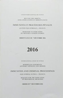 Immunities and criminal proceedings