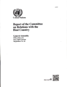 Report of the Committee on Relations with the Host Country