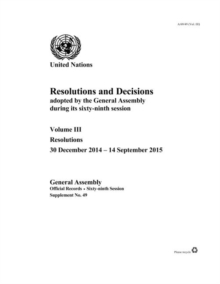 Resolutions and decisions adopted by the General Assembly during its sixty-ninth session