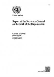 Report of the Secretary-General on the work of the Organization