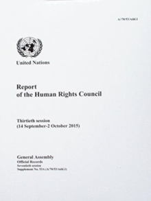 Report of the Human Rights Council