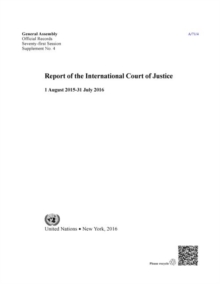 Image for Report of the International Court of Justice