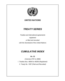 Image for Treaty Series Cumulative Index Number 52