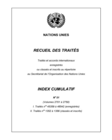 Image for Recueil des Traites Index Cumulatif Number 51