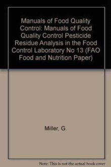 Image for Manuals of Food Quality Control