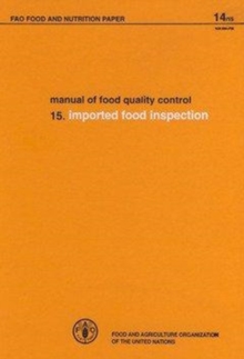 Image for Manual on Food Quality Control