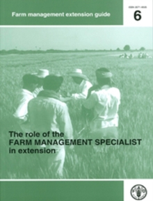 Image for The role of the farm management specialists in extension