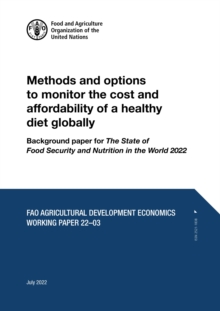Image for Methods and options to monitor the cost and affordability of a healthy diet globally