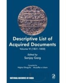 Image for Descriptive List of Acquired Documents: v. 6