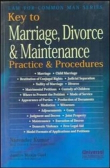 Image for Key to Marriage, Divorce & Maintenance : Practice & Procedures