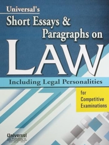 Image for Short Essays and Paragraph on Law Including Legal Personalities