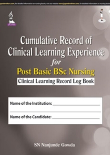 Image for Cumulative Record of Clinical Learning Experience for Post Basic BSc Nursing