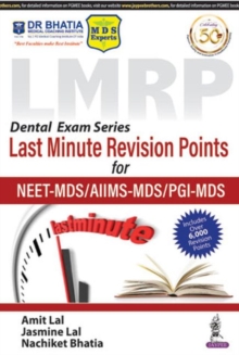 Image for LMRP Last Minute Revision Points for NEET-MDS/AIIMS-MDS/PGI-MDS