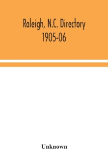 Image for Raleigh, N.C. directory 1905-06