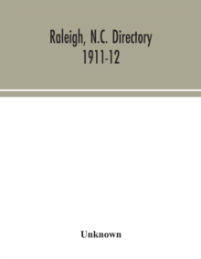 Image for Raleigh, N.C. directory 1911-12