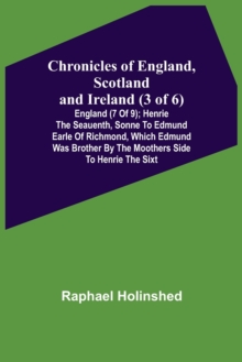 Image for Chronicles of England, Scotland and Ireland (3 of 6)