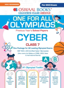 Image for Oswaal One For All Olympiad Previous Years' Solved Papers, Class-7 Cyber Book (For 2023 Exam)