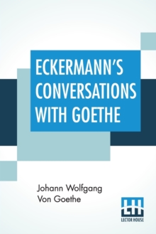 Image for Eckermann's Conversations With Goethe