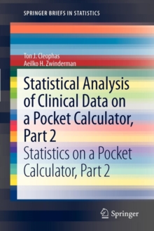 Image for Statistical analysis of clinical data on a pocket calculatorPart 2