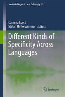 Image for Different kinds of specificity across languages