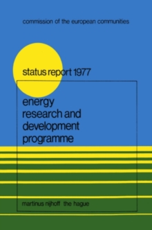 Image for Energy Research and Development Programme: First Status Report (1975-1976)
