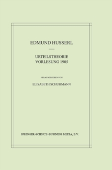 Image for Urteilstheorie Vorlesung 1905