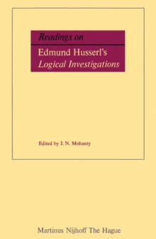 Image for Readings on Edmund Husserl's Logical Investigations