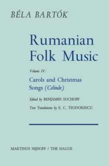 Image for Rumanian Folk Music: Carols and Christmas Songs (Colinde)
