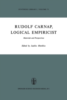 Image for Rudolf Carnap, Logical Empiricist