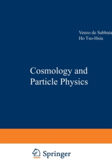 Image for Cosmology and Particle Physics