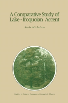 Image for A Comparative Study of Lake-Iroquoian Accent