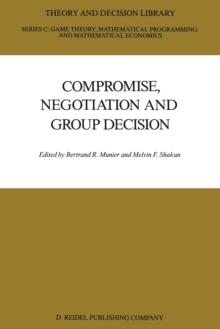 Image for Compromise, Negotiation and Group Decision