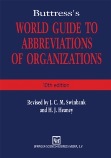 Image for Buttress's World Guide to Abbreviations of Organizations