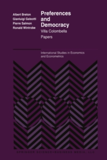 Image for Preferences and democracy: Villa Colombella papers