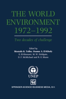 Image for World Environment 1972-1992: Two decades of challenge