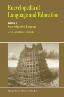 Image for Encyclopedia of Language and Education: Knowledge About Language