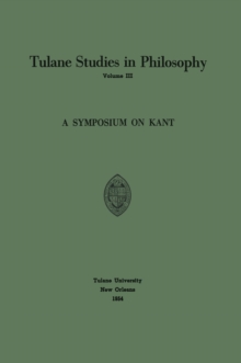 Image for A Symposium on Kant